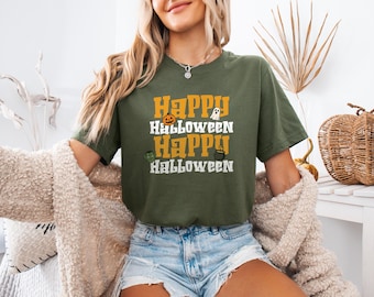 Happy Halloween Shirrt, Halloween Cute Shirt, Halloween Gift, Halloween Horror Friends Tshirt, Halloween Tee, Unisex Halloween Shirt