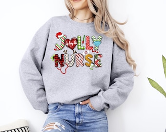 Nurse Christmas Hoodie, Nurse Gifts, Christmas Gift For Nurse, Christmas Nurse Sweatshirt, Christmas Nursing Sweashirt