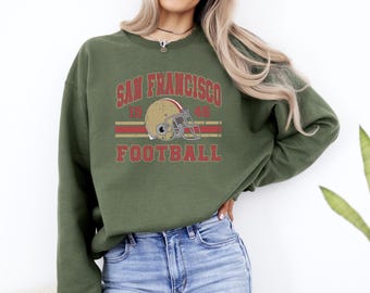 San Francisco Football Sweatshirt, Vintage Style Football Sweatshirt, San Francisco Fan Gift Sweatshirt, 1946 San Francisco Sweatshirt