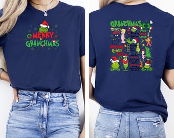 Grinch Christmas Shirt, Christmas Shirt, Christmas Grinch T-Shirts, Merry Christmas T-Shirts, Merry Grinchmas Tee, Cute Grinchmas Shirt