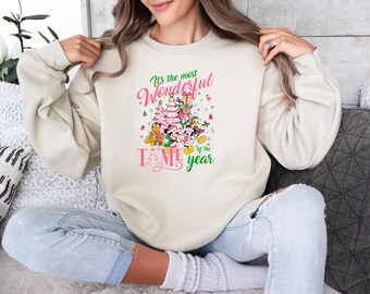 Disney Sweatshirt, Disney Christmas Sweatshirt, Disney The Most Wonderful Time Of The Year Sweatshirt, Disney Hoodie, Disneyland Sweatshirt