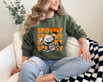 Spooky Halloween Hoodie, Dancing Skeleton Sweatshirt, Halloween Skeleton Sweatshirt, Halloween Hoodie, Unisex Halloween Hoodie, Halloween