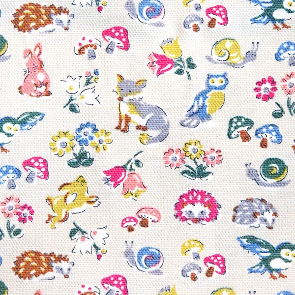 Cath Kidston Baby Animals Duck Cotton Fabric for nursery upholstery, kindle reader, ipad cover, tote bags, cushion cases