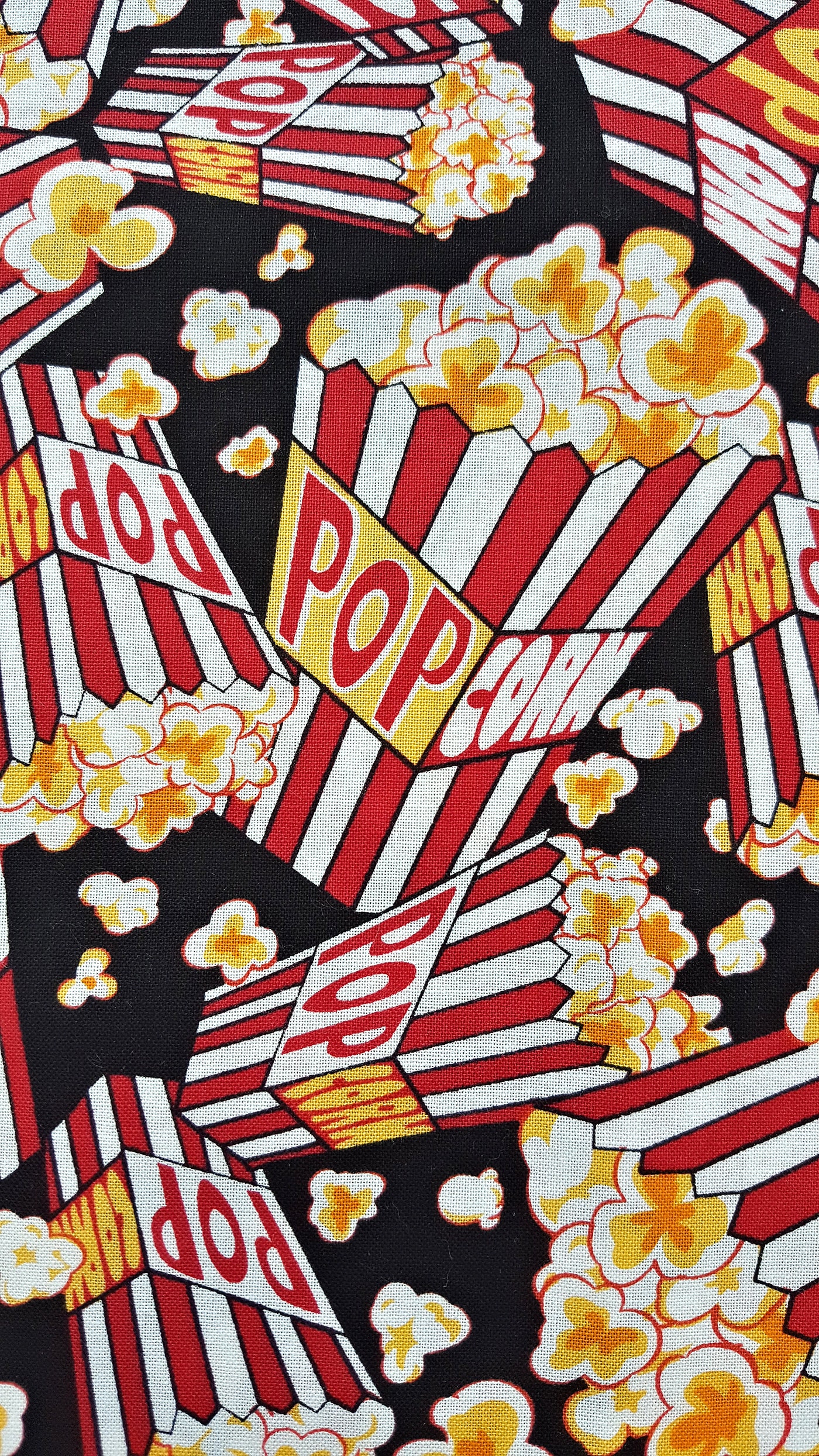 Retro Popcorn Print Quilting Cotton Cotton Poplin Fabric for Etsy
