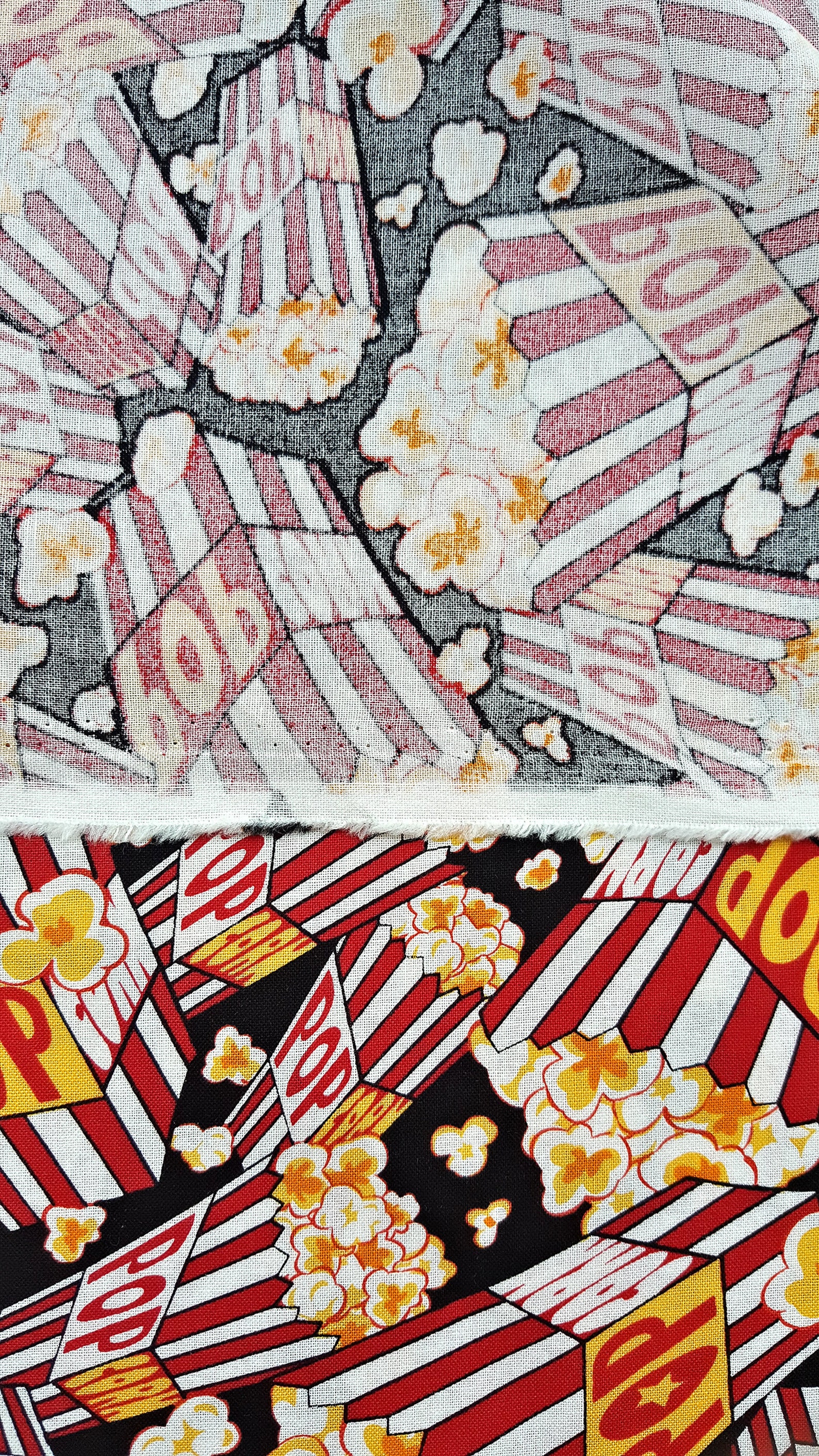 Retro Popcorn Print Quilting Cotton Cotton Poplin Fabric for Etsy