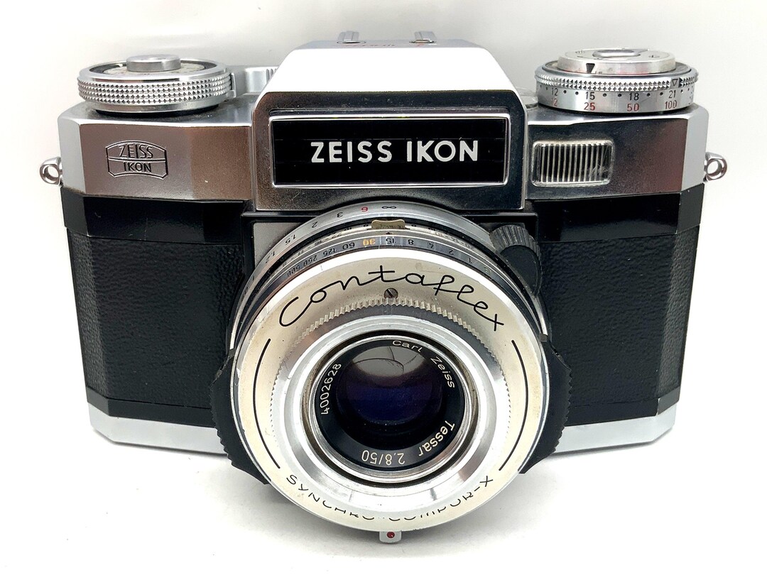 Zeiss Ikon Contaflex Super B SLR With Tessar 2.8/50 Synchro Compur X 35 ...