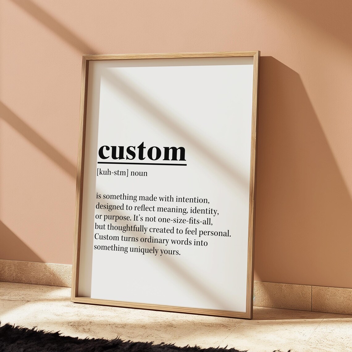Custom Definition Print Personalized Word Poster | Name Art Typography ...