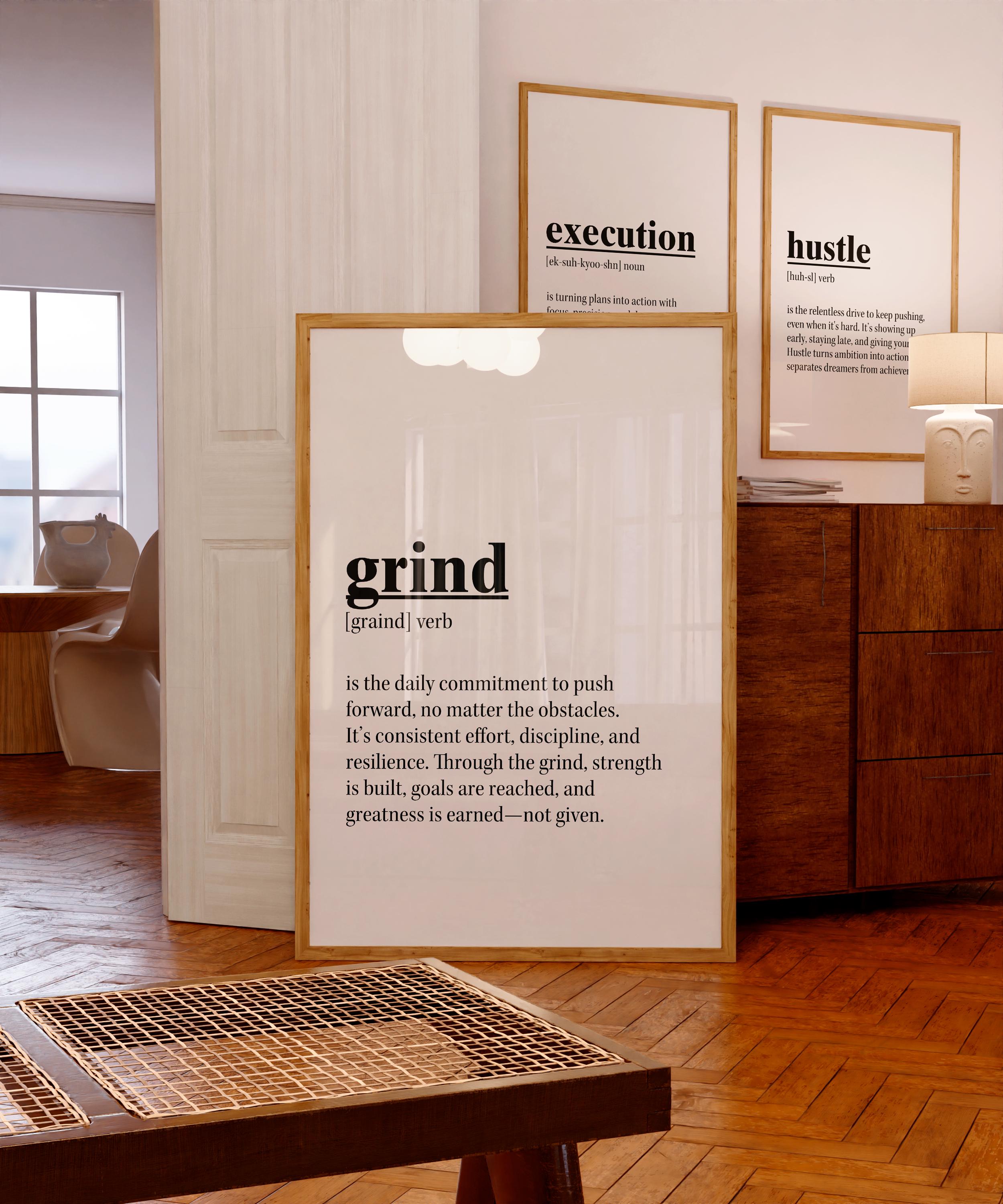 Bannière inspirante Home Gym - Grand art mural - Motivation sportive