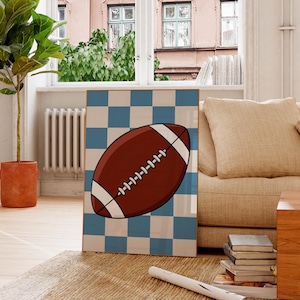 Football Wall Art Print, Boy Room Wall Art, Teen Boy Room Decor,  Gift For Him, Kids Room Decor, Boys Room Poster, American Football Print