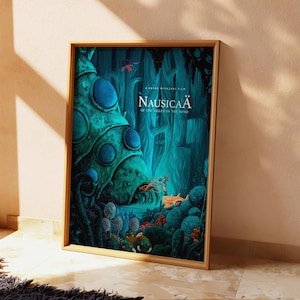 Poster di Nausicaa - La valle del vento, poster dello Studio Ghibli, poster da parete dell'anime Ghibli, poster stampabile di Nausicaa, decorazione per la stanza, regalo per fan degli anime