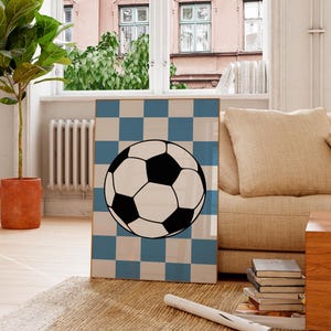 Football Wall Art Print, Boy Room Wall Art, Teen Boy Room Decor,  Gift For Him, Kids Room Decor, Boys Bedroom Poster, Soccer Print