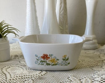 Cocotte vintage Corning Ware fleurs sauvages | Vaisselle vintage | Cocotte vintage | Ustensiles de cuisson | Pyrex