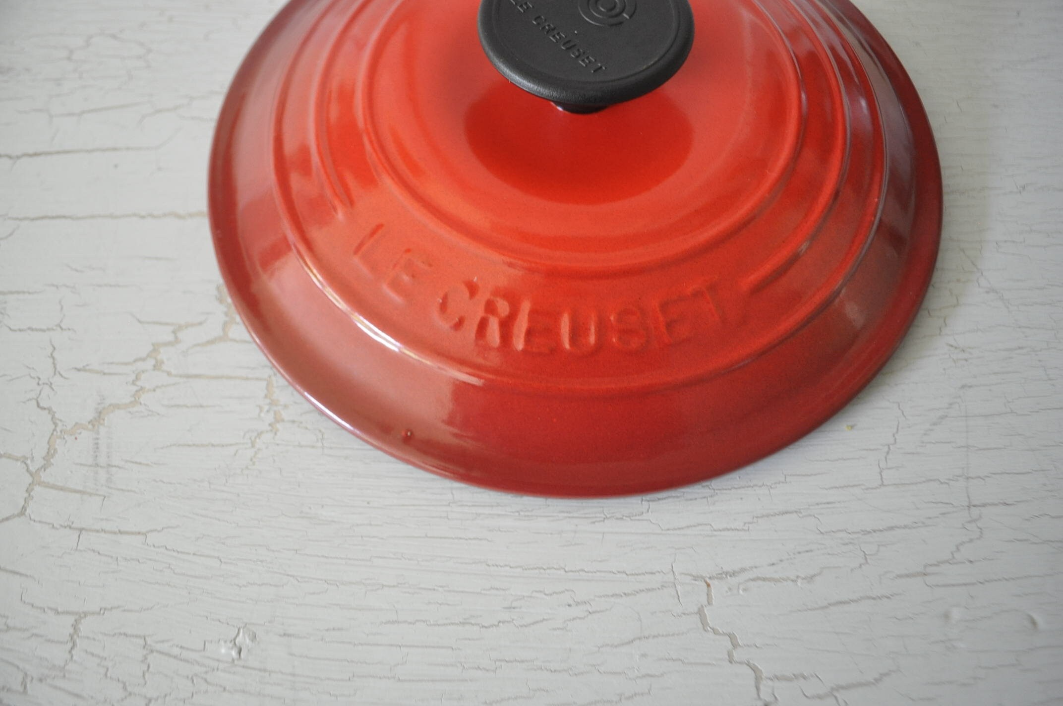 Vintage LE CREUSET replacement lid / Enamel cast iron French Etsy