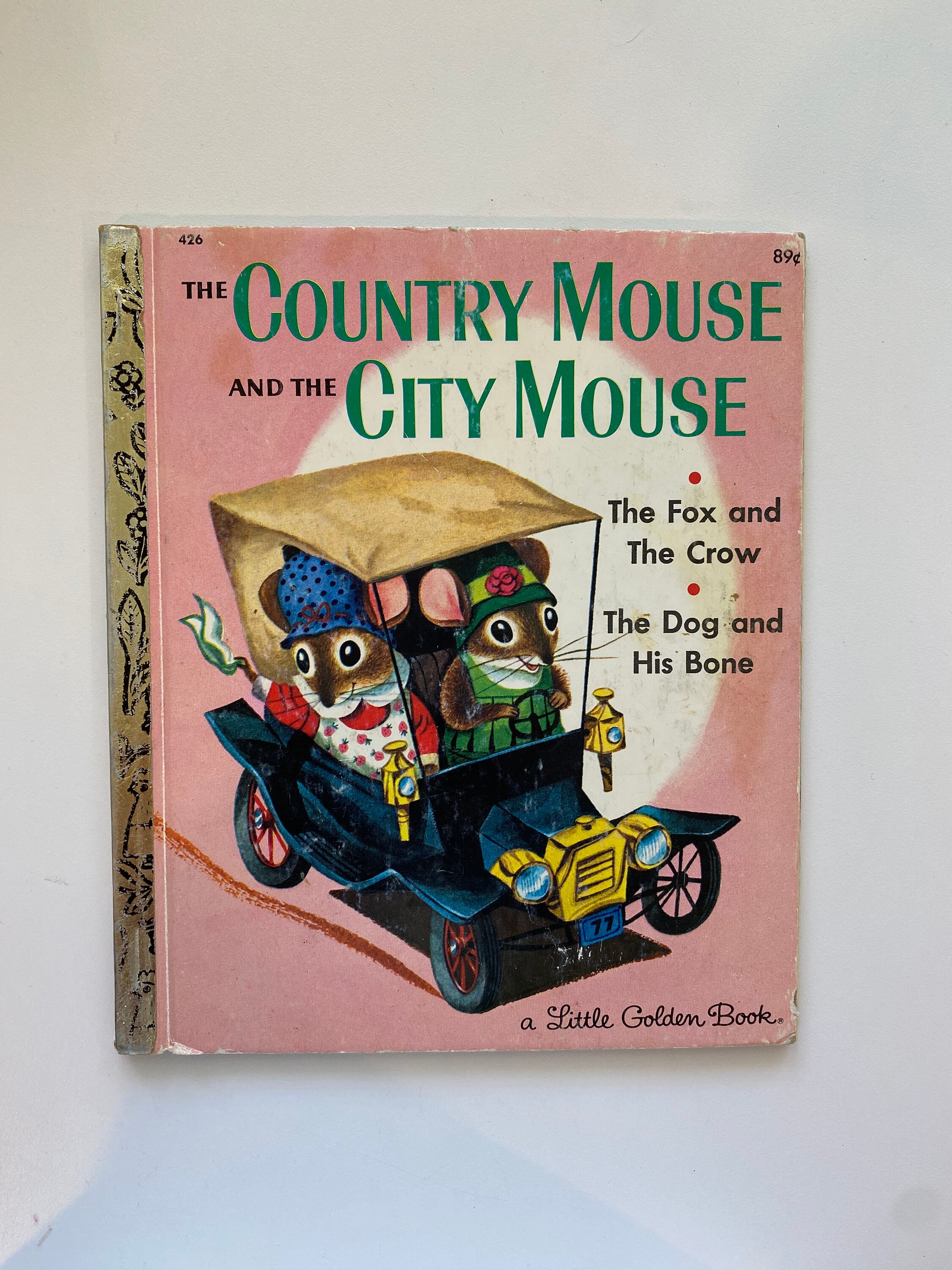 Vintage  Little Golden Book The Country Mouse and the City Mouse  FIRST edition/McDonald's Happy Meal prize for children/book about mice