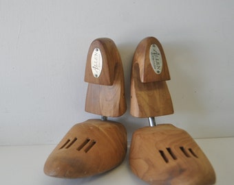 set of Vintage Wood Shoe Form Allen Edmonds brand  wood Decor Allen Edmonds wooden shoe forms / gentlemens quarterly / shoe saver