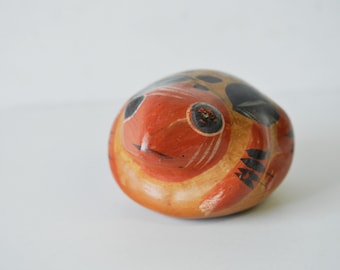 Vintage Tonala Pottery Bird: Mid-Century Modern Mexican Folk Art