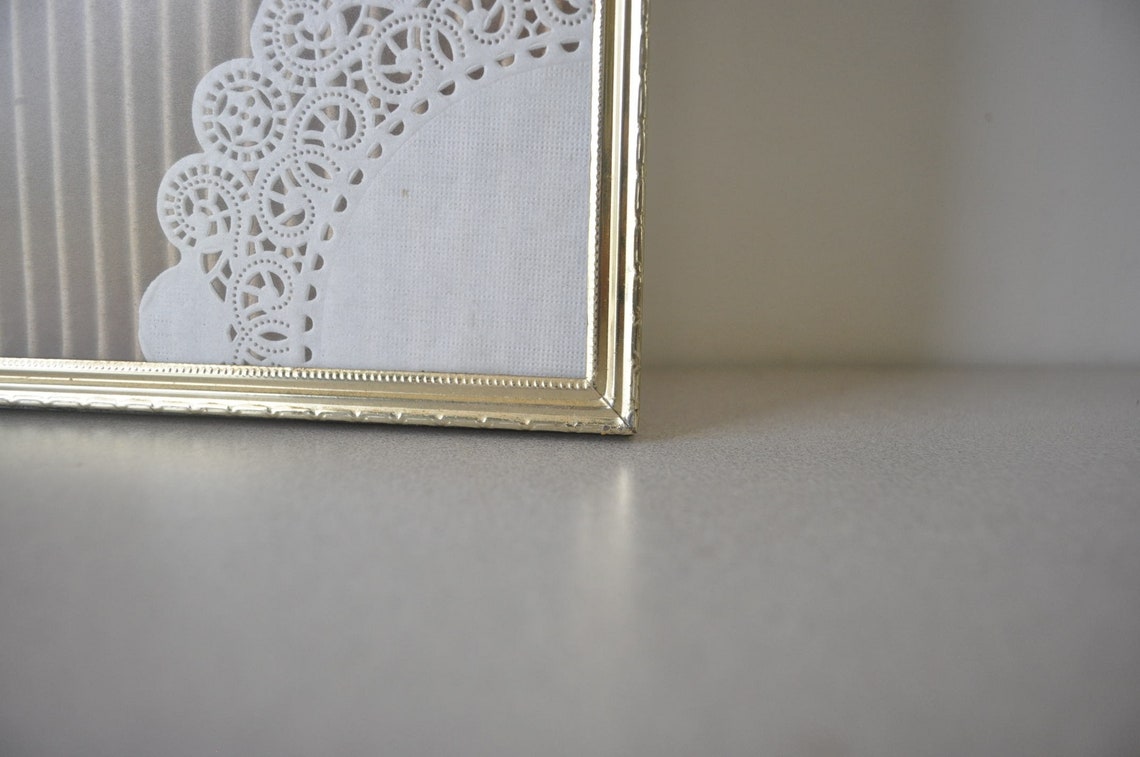 Vintage Ornate Brass Tone Double Metal Frame 8 X 10 Hollywood Regency ...