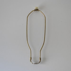 Vintage Lampshade Harp Bronze  Brass Finial Lamp Replacement Part Hardware / 12 inch tall