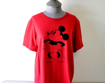 vintage Disney Mickey Mouse pull-over t-shirt / t-shirt extra large mickey mouse / souvenir disneyland, chemise du monde disney