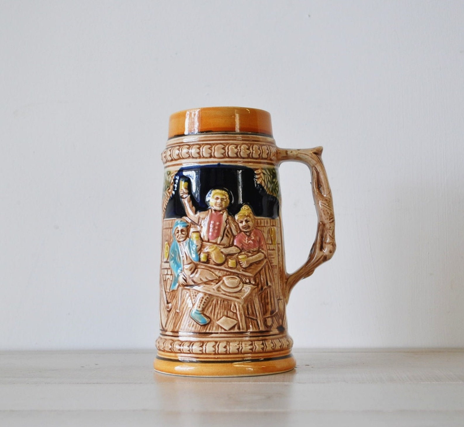 Vintage Antique German Beer Stein Mug Etsy