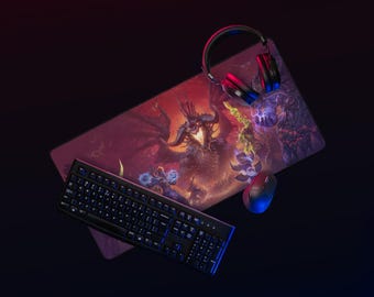 Blackwing Lair Desk Mat – Anti-Slip Gaming Mouse Pad, WoW-Inspired Battlestation Mat