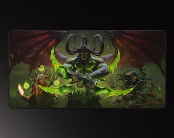 Burning Crusade Desk Mat – WoW Antagonists Anti-Slip Gaming & Work Mouse Pad
