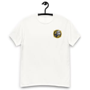 World of Warcraft unisex Classic Tee with &quot;PALADIN&quot; Minimalist Embroidered Design - Perfect for  (WoW) Fans