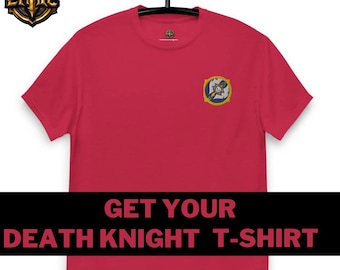 World of Warcraft Death Knight Embroidered Tee – Unisex Classic Fit