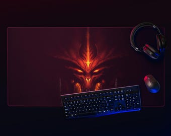 Alfombrilla de ratón para juegos Diablo Lord of Terror: alfombrilla de escritorio grande antideslizante para PC y jugadores de MMO