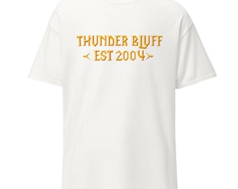 Thunder Bluff EST 2004 World of Warcraft Unisex T-Shirt | 100% Cotton Gamer Tee | WoW Fan Apparel