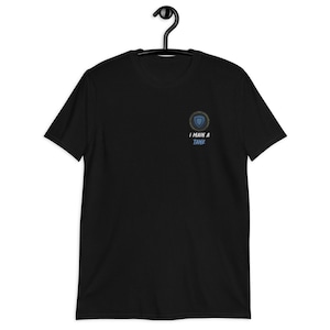 World of Warcraft Short-Sleeve Unisex T-Shirt with &quot;I MAIN A TANK&quot; Minimalist Embroidered Design - Perfect for WoW Fans