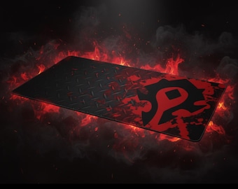 For the Horde-bureaumat – grote gamingmuismat met antislip rubberen basis