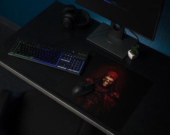 Alfombrilla de ratón para juegos Diablo Lord of Destruction: alfombrilla de escritorio grande antideslizante para PC y juegos de rol