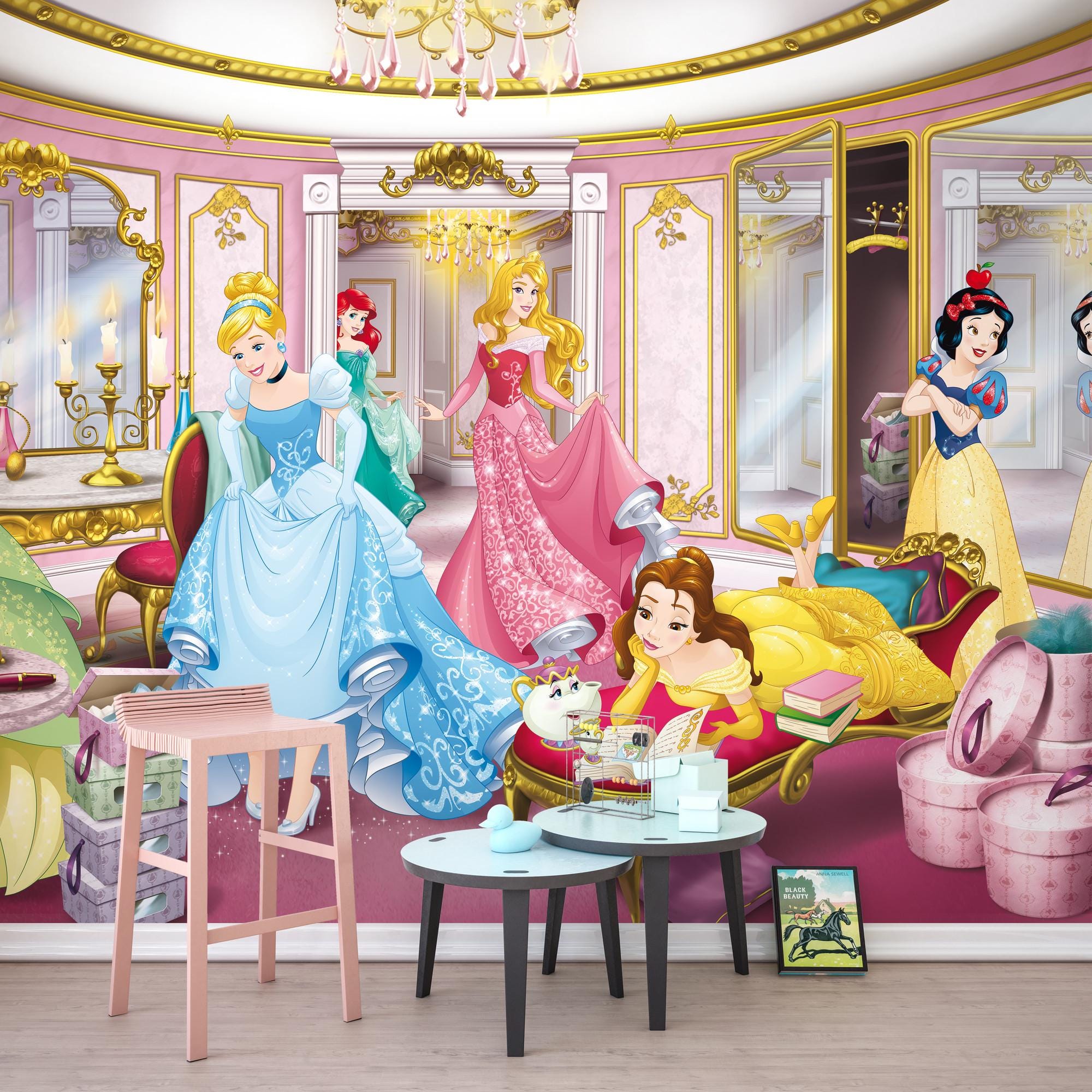 disney princess dressing room Disney Princess Dressing Room Wall Mural