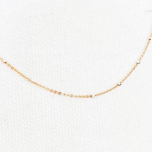 Sterling Silver and Rose Gold Plated, silver dainty delicate necklace, mixed metal chain, mixed metal jewelry, 925 silver
