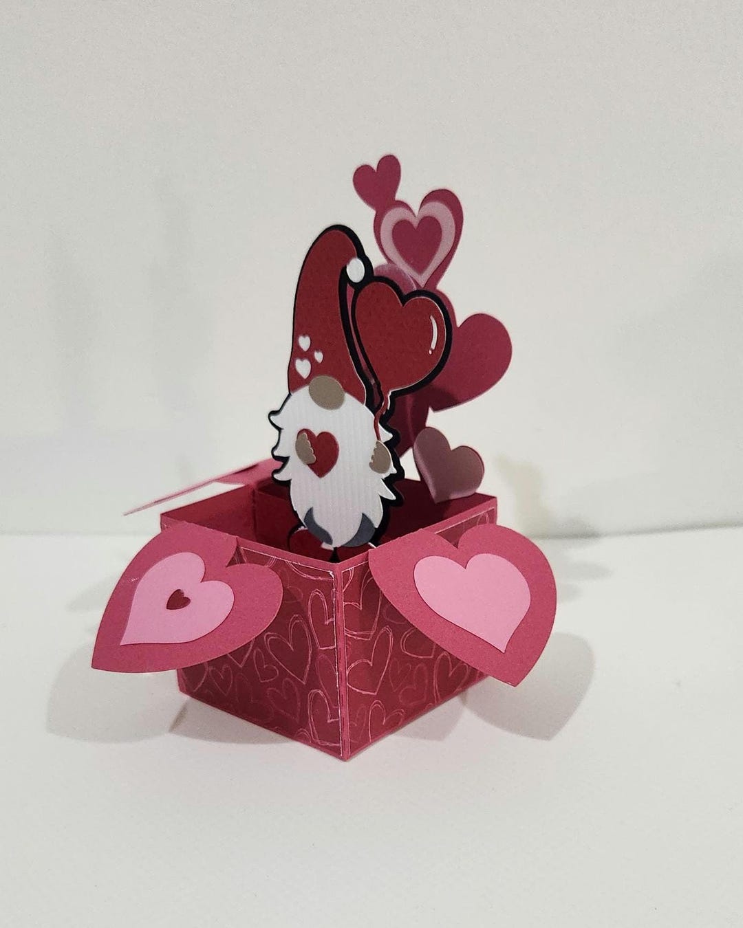 Handmade Gnome Pop up Valentine's Day Card With Personalized Message - Etsy