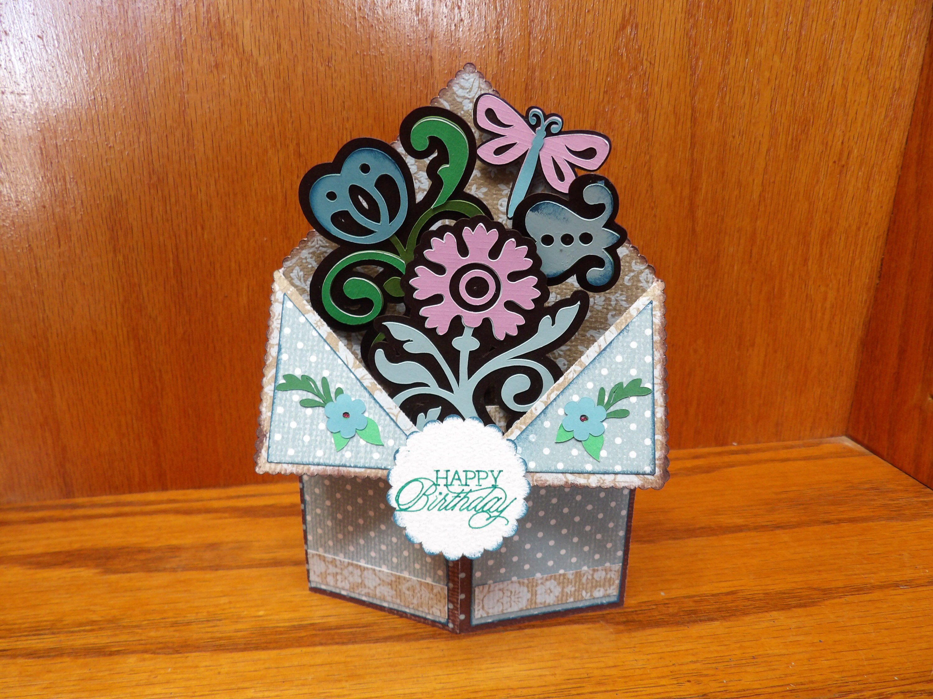 Handmade Pop up Box Card 3D Tuxedo Fold Card With Flowers - Etsy