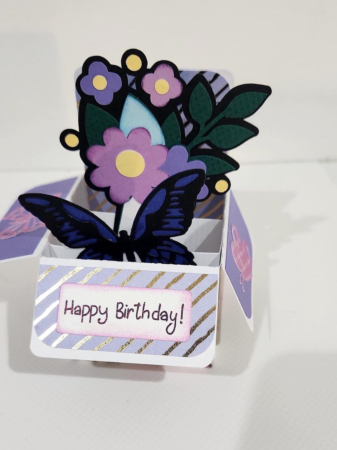 3D Flower Bouquet Pop up Card: Handmade Mother's Day Greeting - Etsy