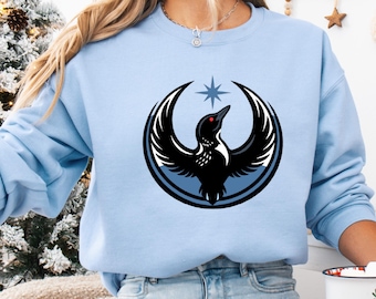 Minnesota Rebel Alliance Sweatshirt, MN State Bird Loon Resistance Hoodie, Political Protest Pullover, Minnesota Starbird Crewneck,