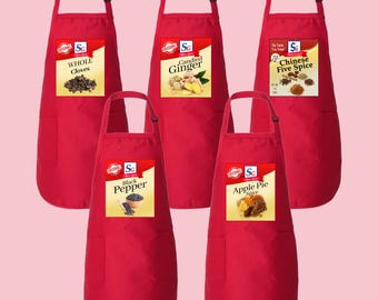 Spice Girls Condiment Apron: Custom Kitchen, Halloween, Christmas
