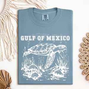 Comfort Colors Gulf of Mexico Turtle Shirt: Sea Animal Apparel