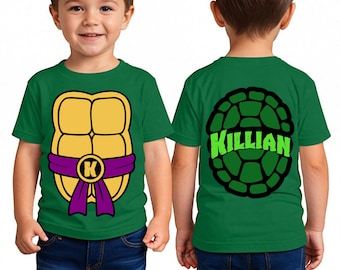 Ready to Press Custom Ninja Turtles Birthday DTF: Family Matching Cartoon DTF,  The price is for two DTFs.