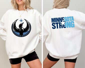 Minnesota  Rebel Alliance Sweatshirt, MN State Bird Loon Resistance Hoodie, Political Protest Pullover, Minnesota Starbird Crewneck,