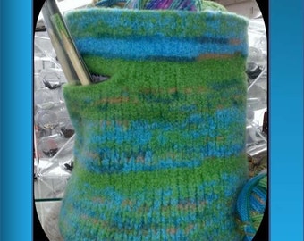 Pattern: Knit and Felted Bucket Basket - A Knitting Pattern