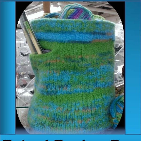 Pattern: Knit and Felted Bucket Basket - A Knitting Pattern