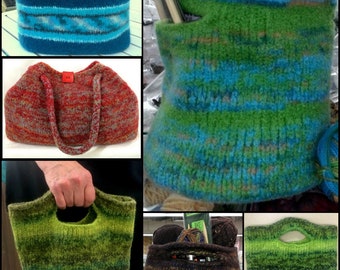 Four Felted Bags: Knit and Crochet Patterns for Felting