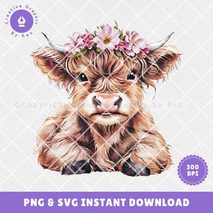Baby highland cow, baby highland cow png, highland cow, highland cow png, highland cow gifts, sublimation designs, awesome png, popular png