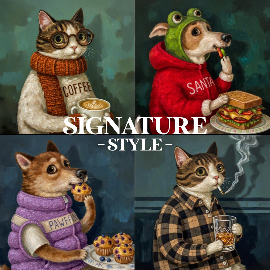 Custom Pet Portrait Magnets. Vintage Hand Painted Pet Portrait Fridge Magnet Best Gift for Pet Owner and Lover