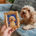 Custom Mini Pet Portrait – Baroque Frame With Magnet product logo