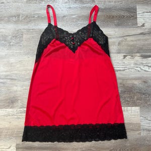 Red Lace Slip Dress - Etsy Red Lace Slip Dress - Etsy